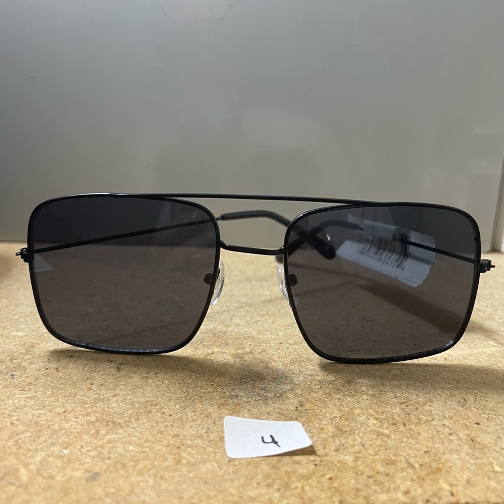 Black square frame sunglasses